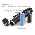 TP-1877 XML T6 / U2 LED Powerful Light / Zoomable Power Flashlight With Nylon Bag